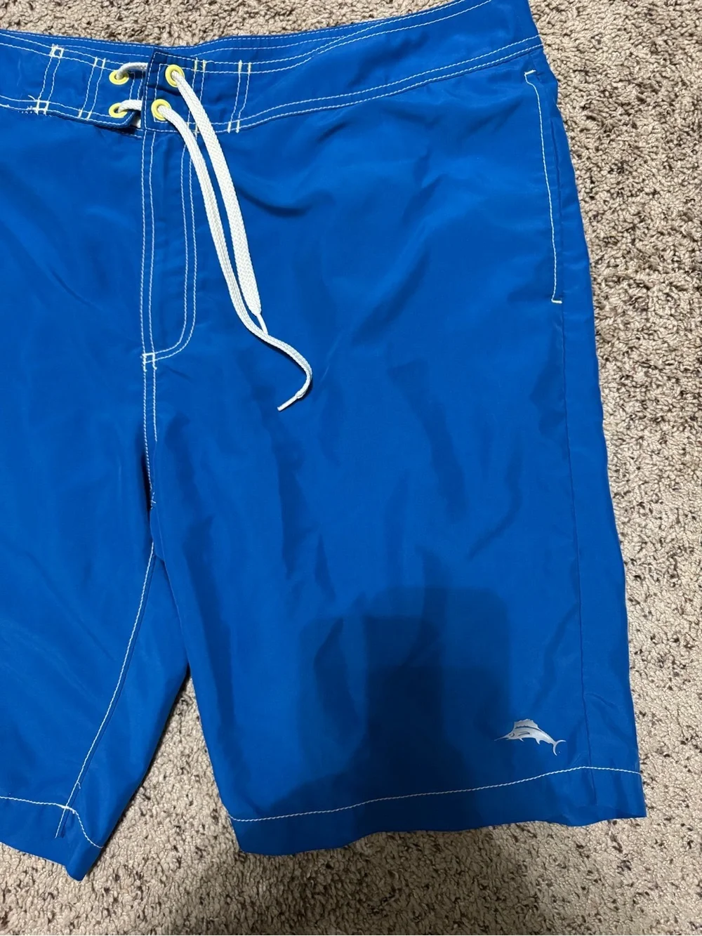 Tommy Bahama Relax Blue Men's Swim Trunks with Drawstring